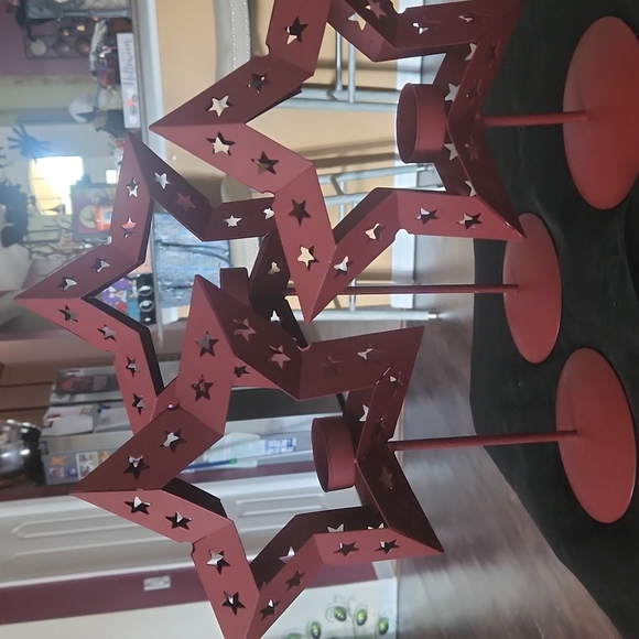 Set of 3 Star Tealight Candle Holders - Picture 10 of 15